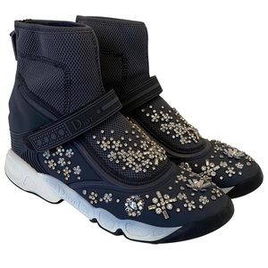 Christian Dior Crystal Sneakers High Top